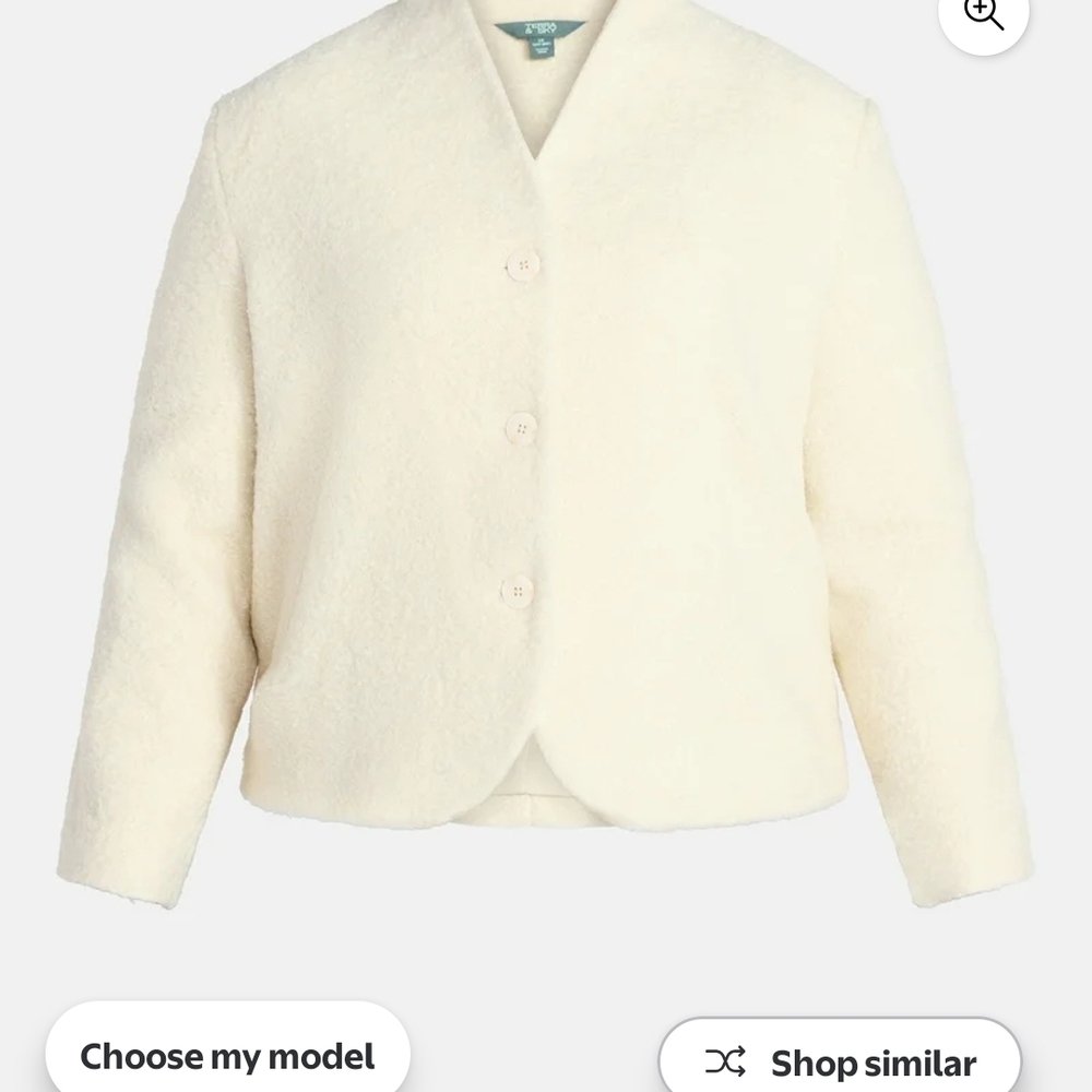 Terra & Sky Cream Teddy Jacket